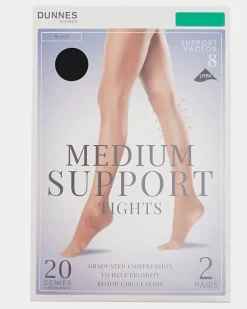 20 Denier Medium Support Tights - Pack Of 2