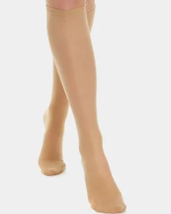 20 Denier Wide Fit Medium Support Knee Highs - Pack Of 2
