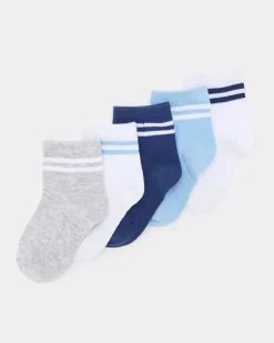 Baby Boy Sports Socks - Pack Of 5