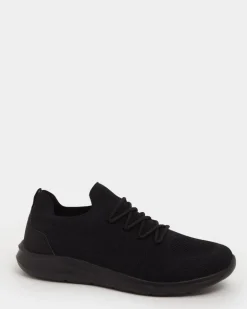 Black Mesh Trainers