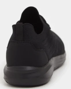 Black Mesh Trainers