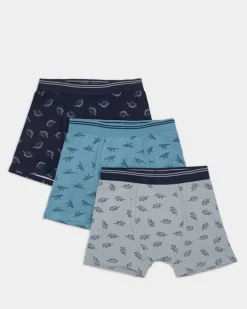 Boys Jersey Trunks - Pack Of 3 (2-14 Years)
