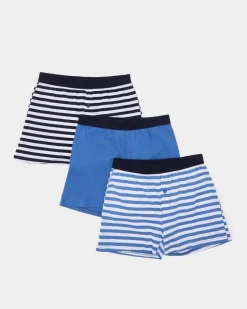 Boys Loose Fit Jersey Boxers - Pack Of 3