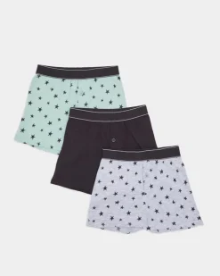 Boys Loose Fit Jersey Boxers - Pack Of 3