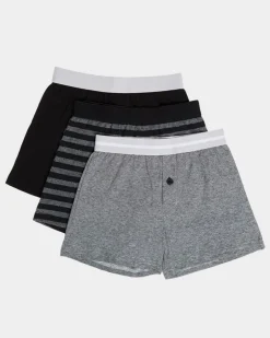 Boys Loose Fit Jersey Boxers - Pack Of 3