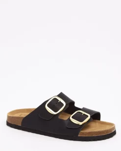 Buckle Footbed Sandals