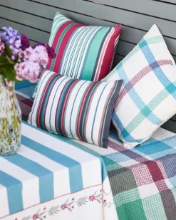 Carolyn Donnelly Eclectic Waffle Check Cushion