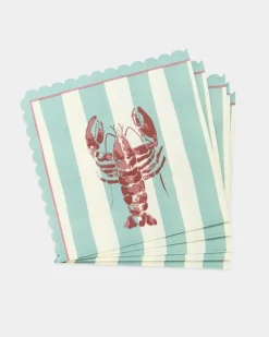 Carolyn Donnelly Eclectic Scalloped Paper Napkins - Pack Of 20