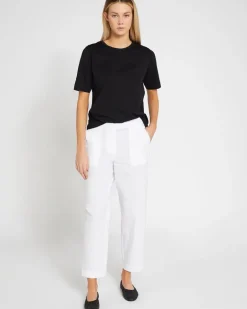 Carolyn Donnelly The Edit White Cotton Trousers