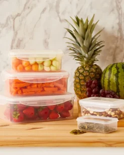 Clip Lid Food Storage Box (5 Pack)