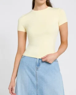 Crop Fitted Polyamide Stretch Top
