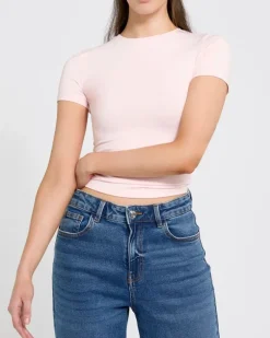 Crop Fitted Polyamide Stretch Top
