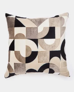 Cut Velvet Mono Cushion