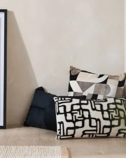 Cut Velvet Mono Cushion