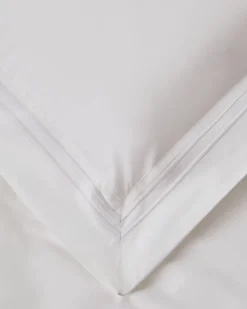 Francis Brennan the Collection White Stripe Euro Pillowcase