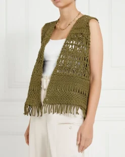 Gallery Lucia Cotton Fringe Waistcoat