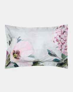 Paul Costelloe Living Grey Floral Oxford Pillowcase