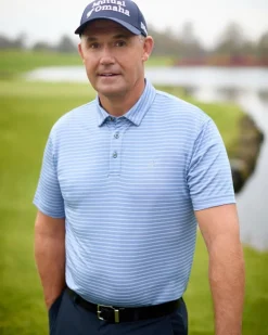 Pádraig Harrington Textured Stripe Polo