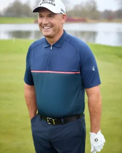 Pádraig Harrington Zip Placket Polo