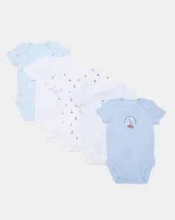 Pure Cotton Bodysuits - Pack Of 5 (Newborn-23 Months)