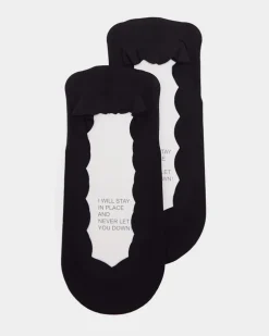 Scalloped Edge Bonded Footie - Pack Of 2