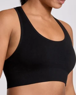 Seamless Ribbed Sports Bra Top