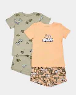Short Pyjama Set - Pack Of 2 (6 Months-4 Years)