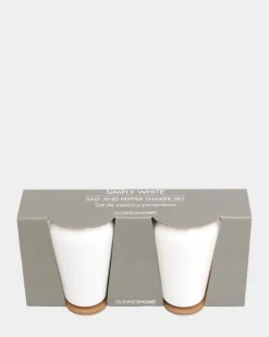 Simply White Salt And Pepper Shaker Set