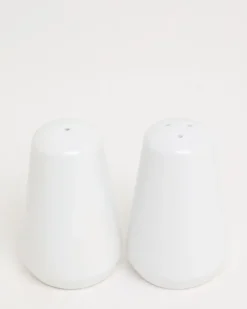 Simply White Salt And Pepper Shaker Set