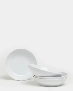Simply White Small Pasta Bowls - Pack Of 4