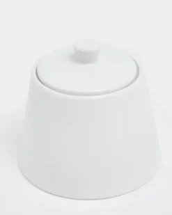 Simply White Sugar Bowl With Lid