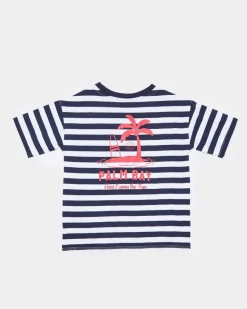 Striped T-Shirt And Cargo Shorts Set (6 Months-5 Years)