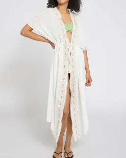 Viscose Crinkle Longline Kaftan
