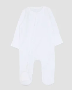 White Two-Way-Zip Sleepsuit - Pack Of 3 (Newborn-23 Months)