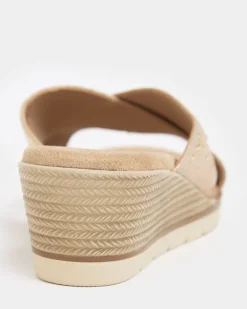 Wide-Fit Beaded Mule Sandal